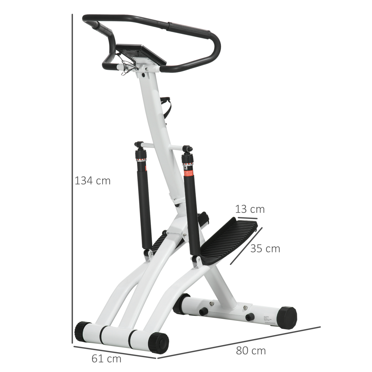 SPORTNOW Foldable Stepper: 12-Level Resistance, LCD Monitor, Ultimate Workout!