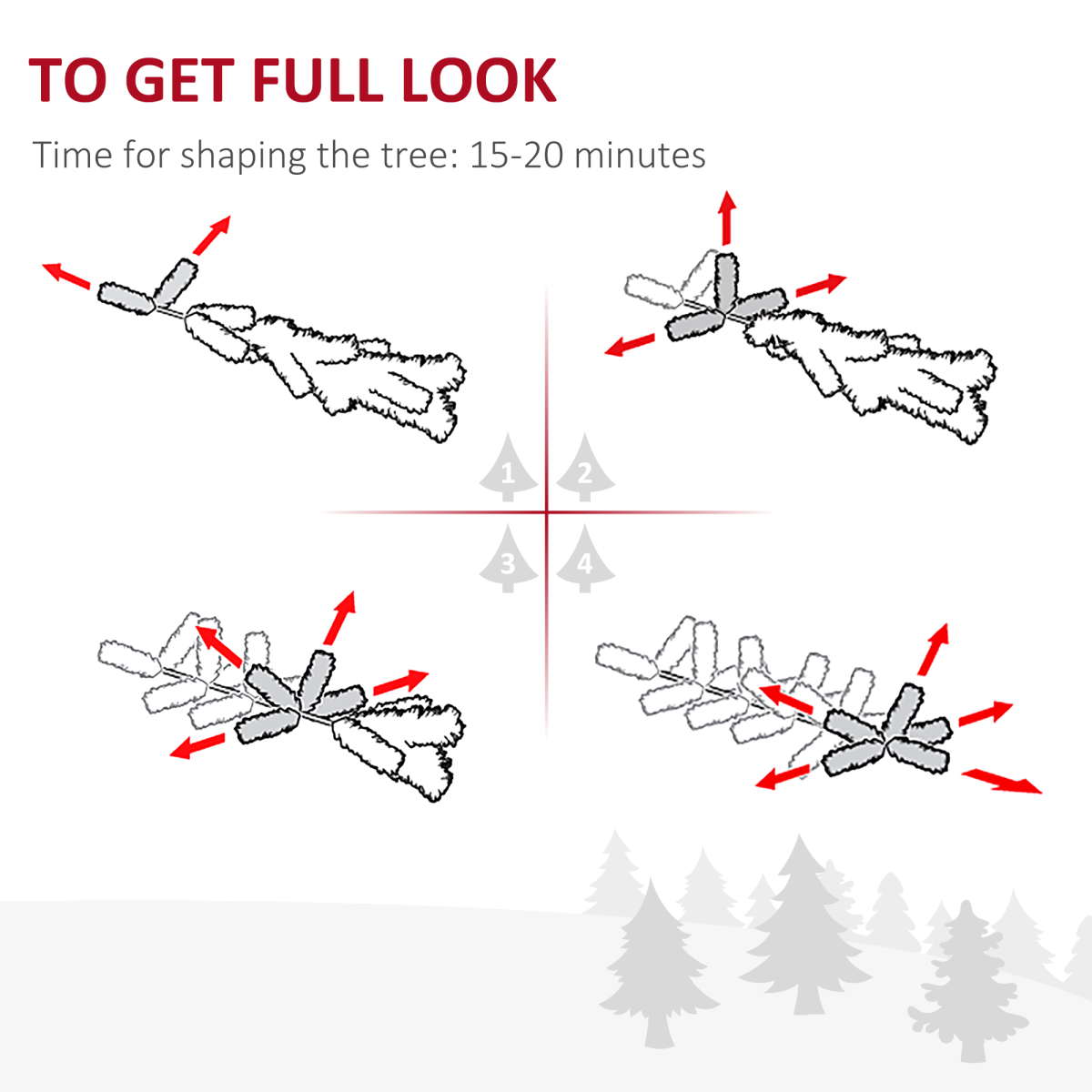 5ft Prelit Snow-Flocked Christmas Tree with Warm LED Lights