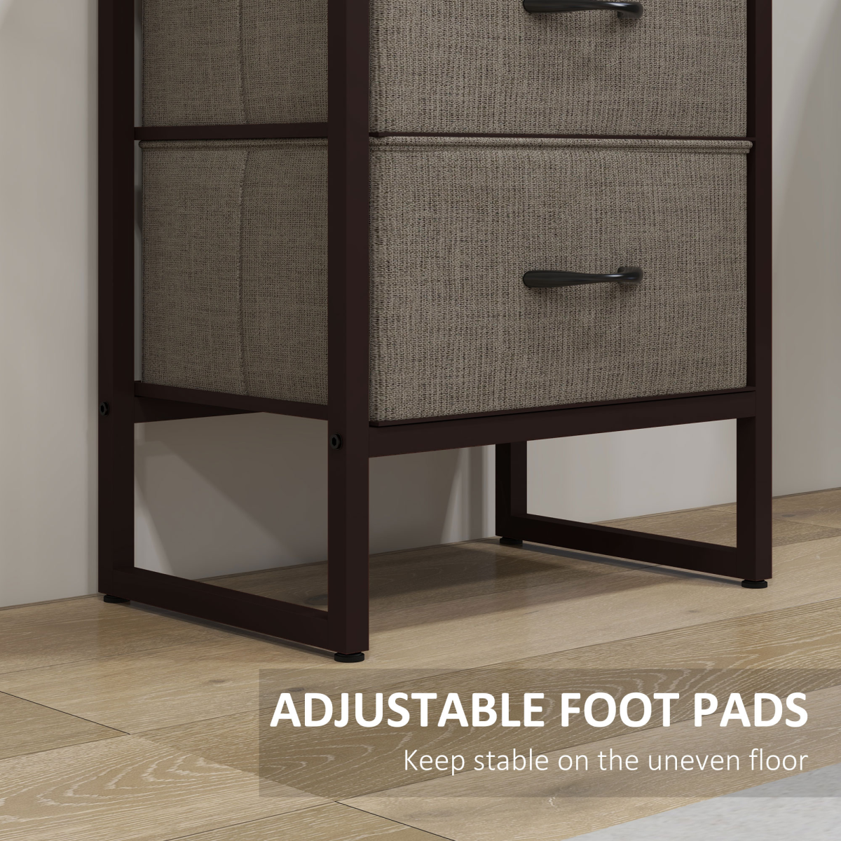 4-Tier Bookshelf with 2 Drawers – Stylish Storage for Home & Office
