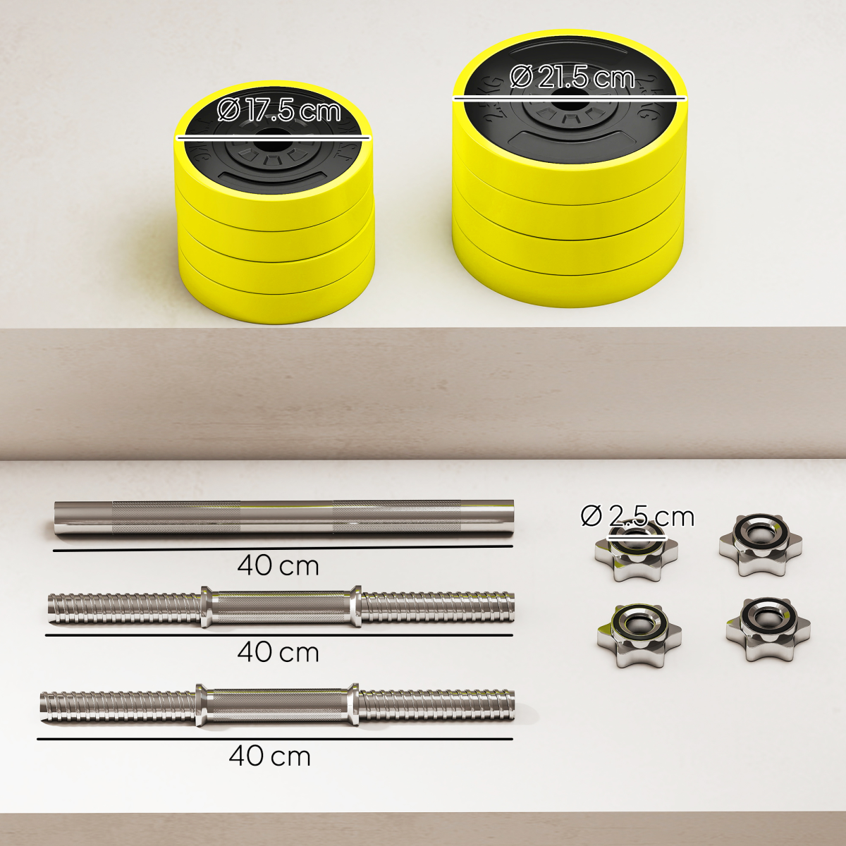 Flexible 20KG Adjustable Barbell & Dumbbell Home Gym Set
