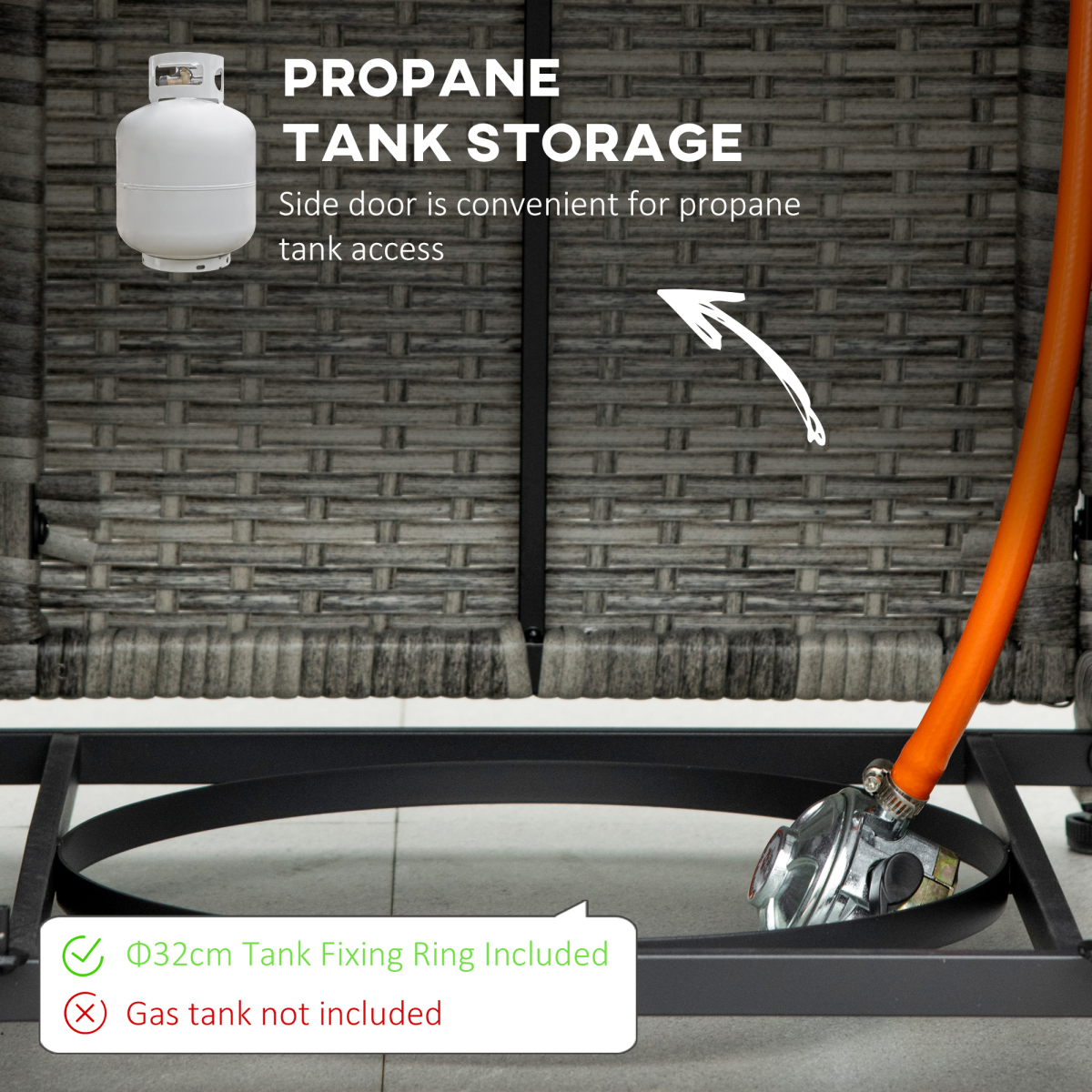 40,000 BTU Gas Fire Pit Table with Rain Cover, Lid & Smokeless Burner