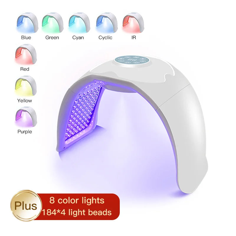 Revitalize Your Skin: PDT LED Facial Mask with 8 Color Photon Therapy for Lifting, Hydration, and Spa-Like Treatments