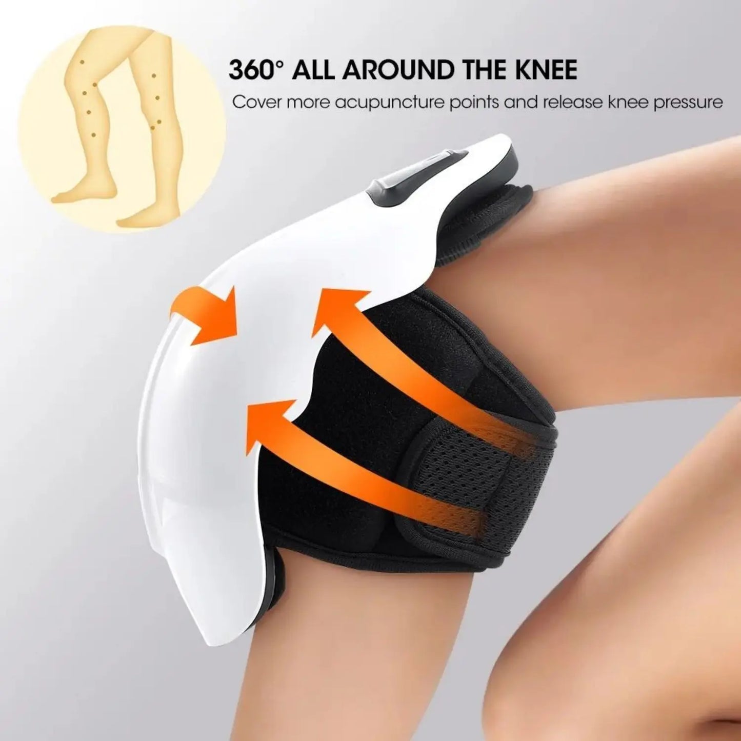 Ultimate Wireless Knee Massager: Soothing Vibration & Constant Temperature Hot Compress for Pain Relief