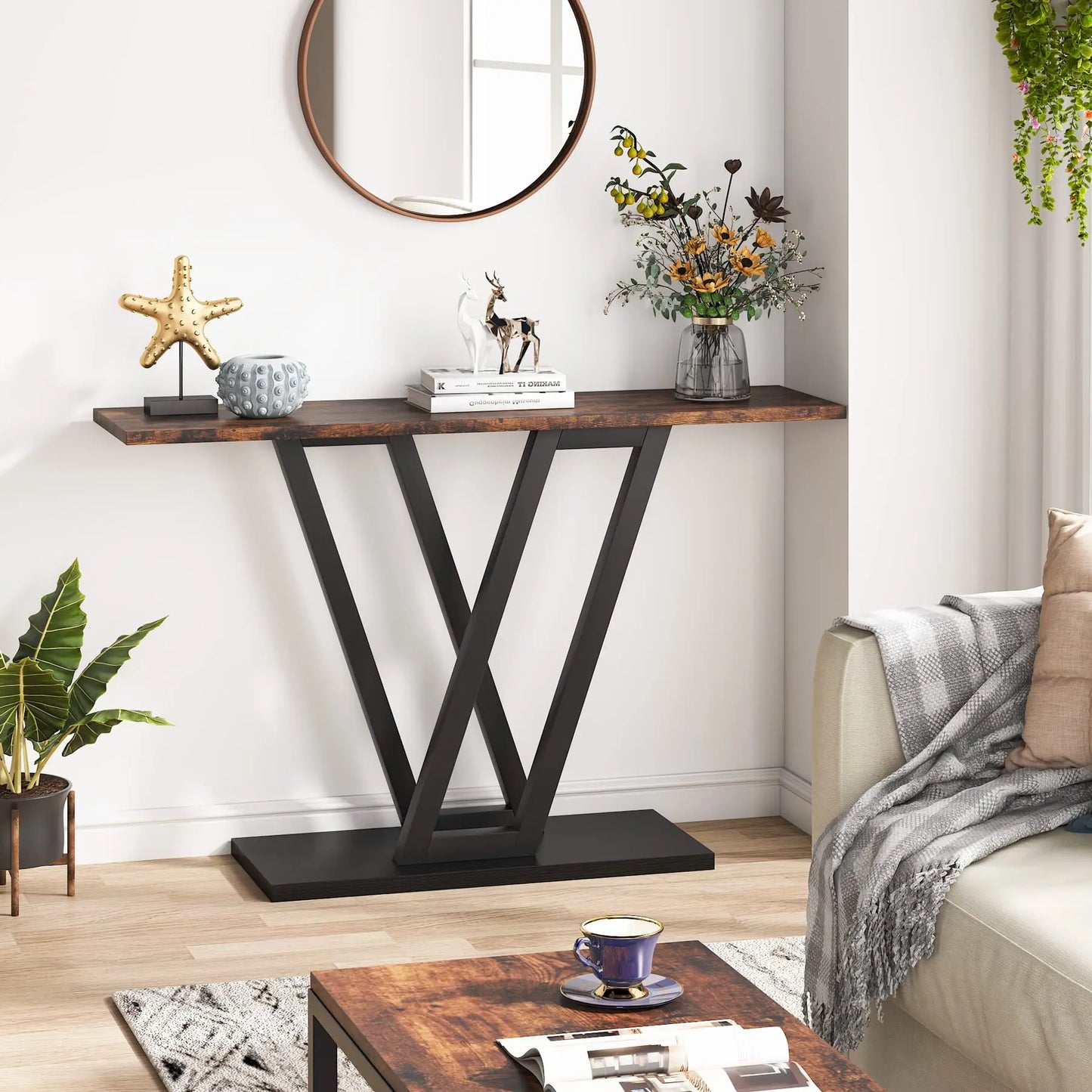 Console Tables Industrial Entryway Hallway Table Drop Shipping
