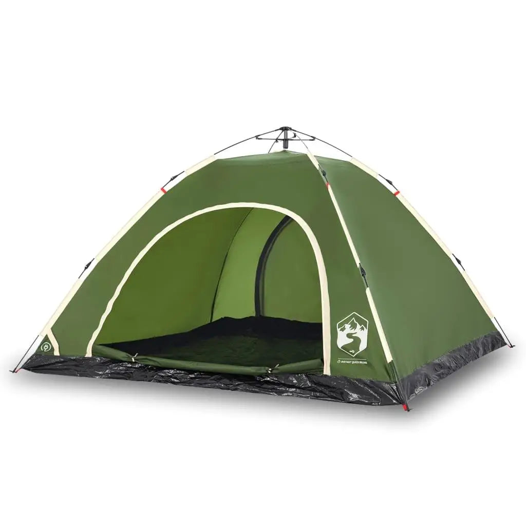 Spacious 5-Person Quick-Setup Green Camping Tent - Lightweight & Durable!