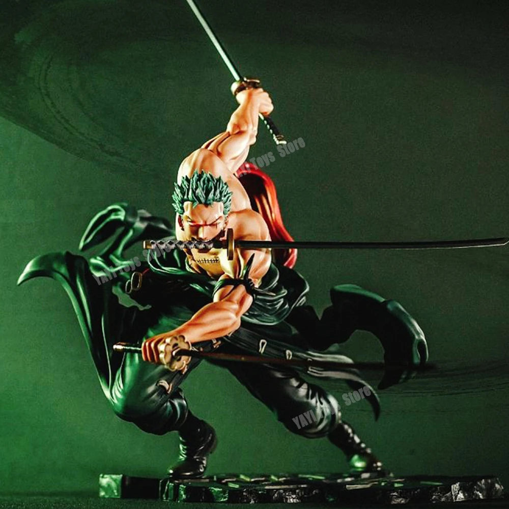 Roronoa Zoro 10cm Three-Blade Anime Figure - Premium Sa-Maximum Manga Statue for Collectors