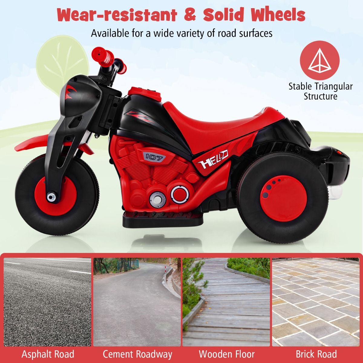6V Electric Kid Ride on Motorcycle with Bubble Maker