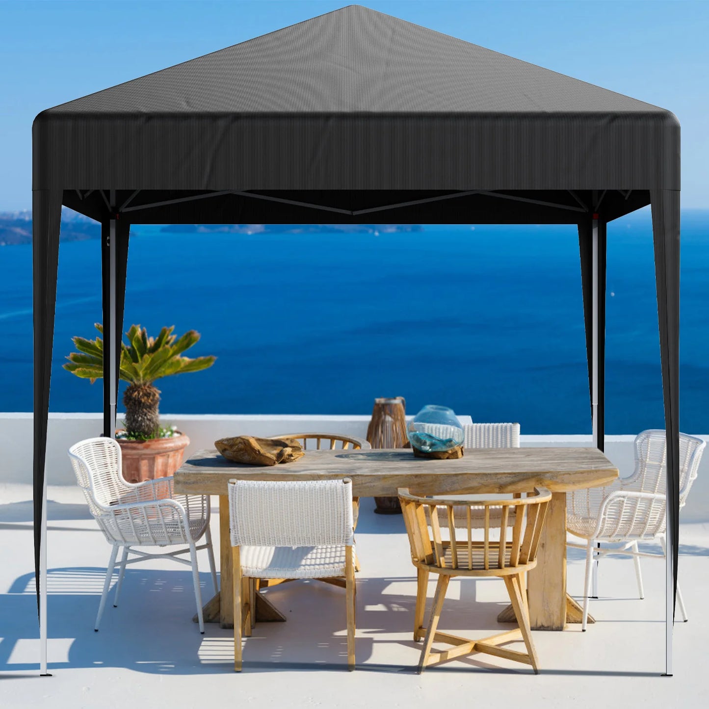 Premium 2x2M Pop-Up Gazebo with Side Walls - Waterproof Steel Frame for Outdoor Events