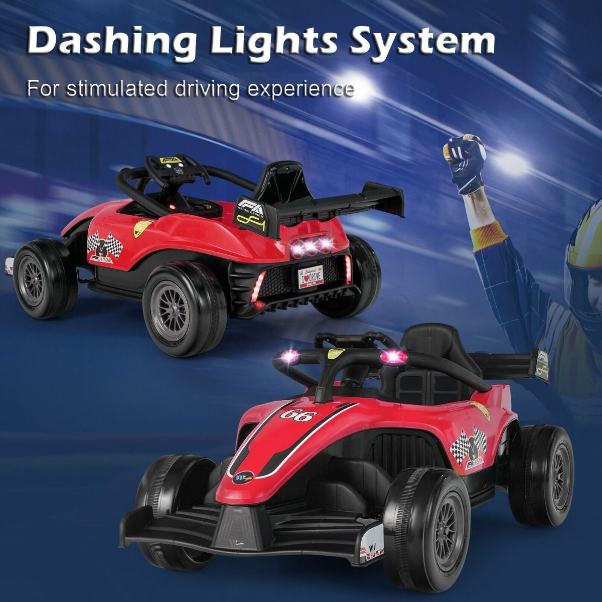 12V Battery Powered Kids Ride on Car with Remote Control and MP3 Music