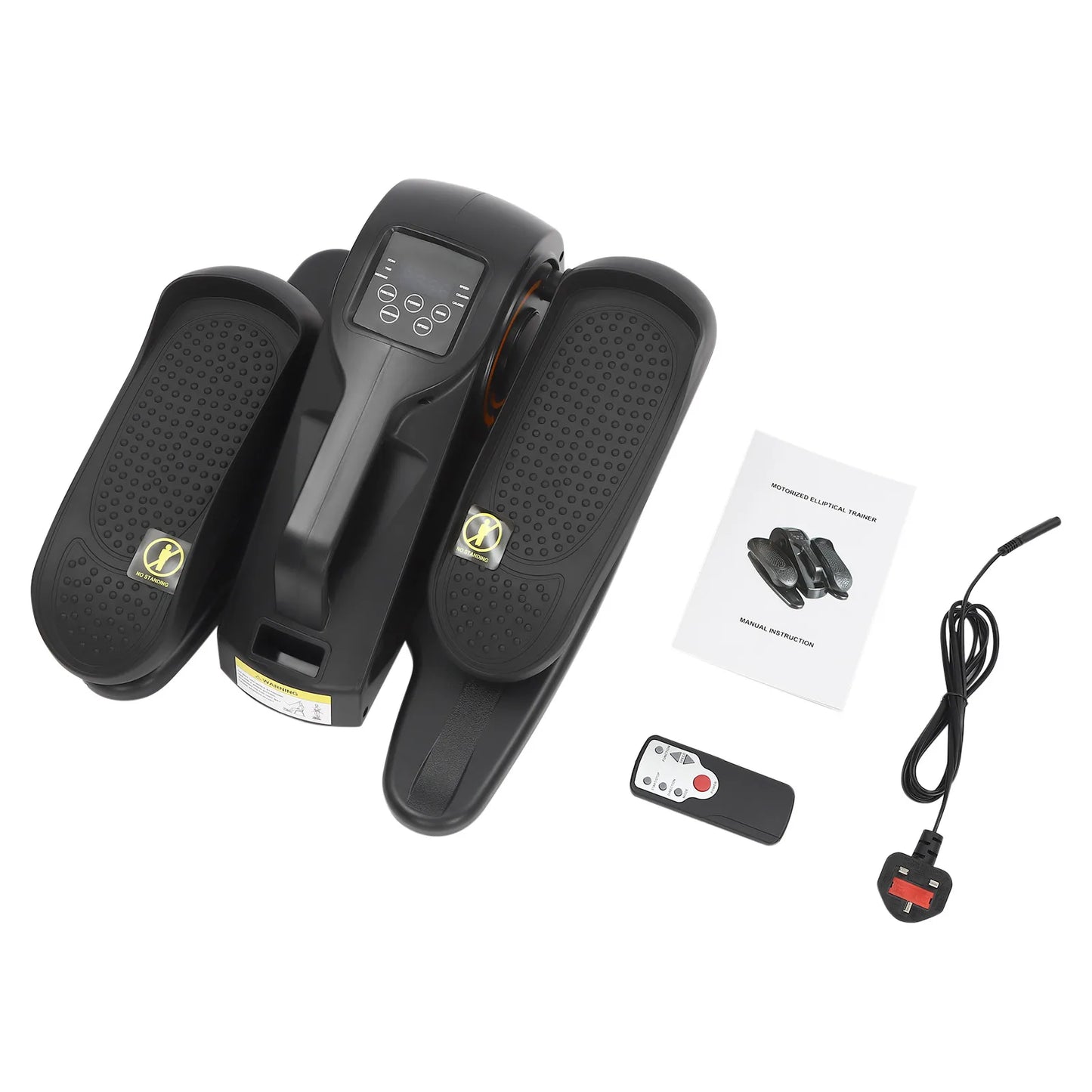 Portable Under Desk Electric Pedal Exerciser - Quiet Home Workout Machine with Remote Control & LCD Monitor
