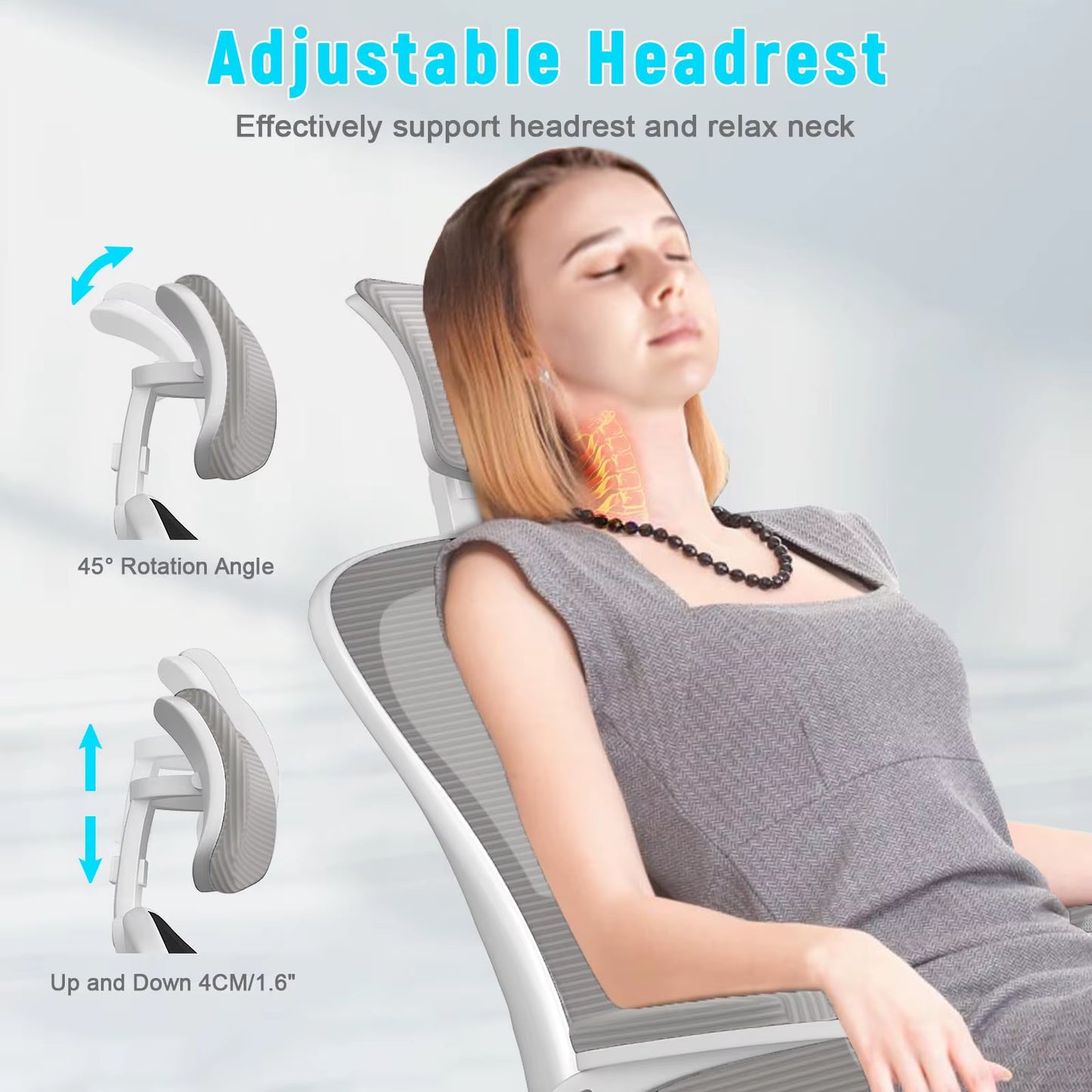 Ultimate Comfort Ergonomic High Back Executive Office Chair with Lumbar Support & 360° Swivel - Perfect for Work and Gaming!