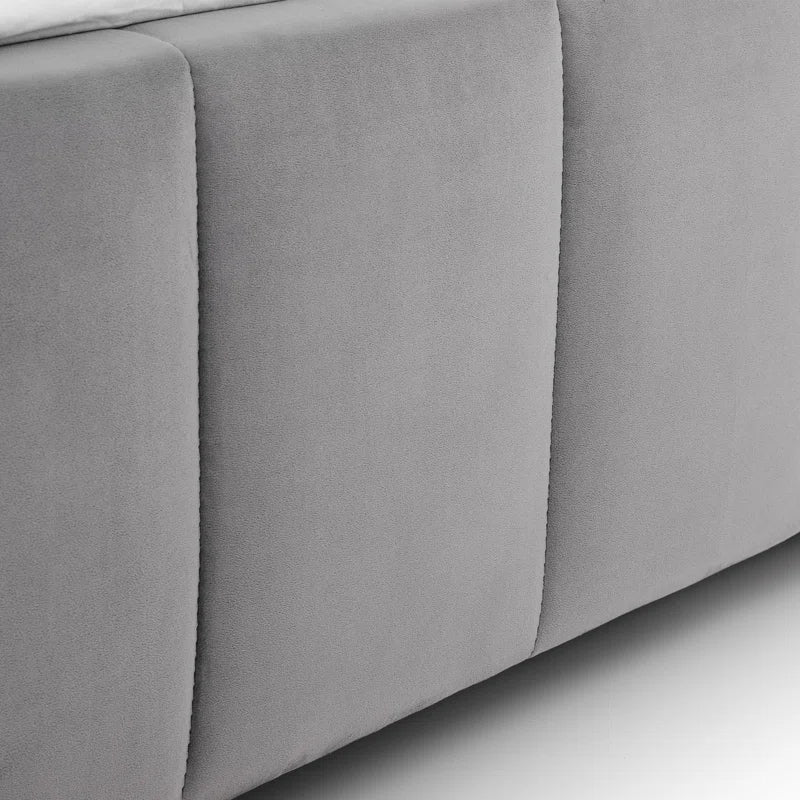 Mareike Upholstered Panel Bed with Mattress