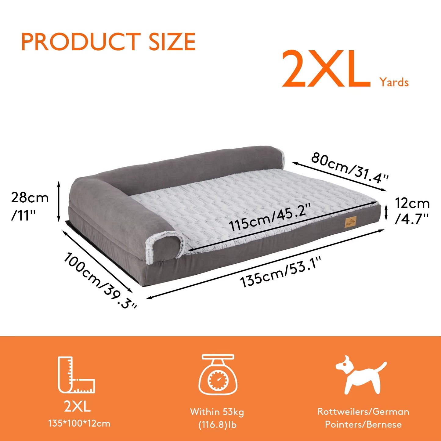 Luxurious Waterproof Plush Dog Bed & Cat Lounger - Self-Warming Foam, Machine Washable Cuddler for Ultimate Comfort