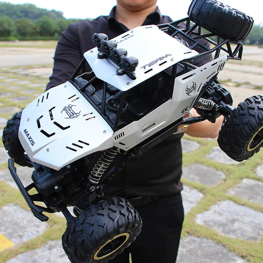 4WD Remote Control Off-Road RC Car with LED Lights - Perfect Gift for Boys and Kids!