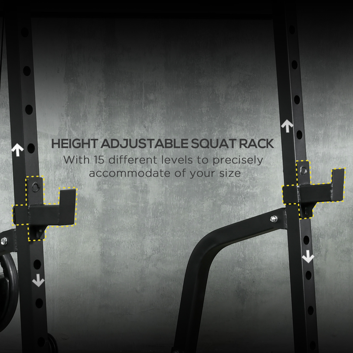 SPORTNOW All-in-One Smith Machine & Power Rack with Pull-Up Bar & Lat System