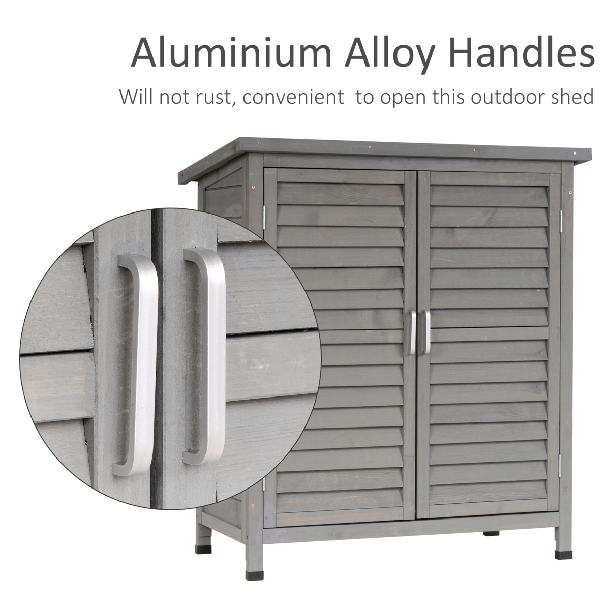 Durable Fir Wood Garden Shed - Organize Your Outdoor Gear with Style