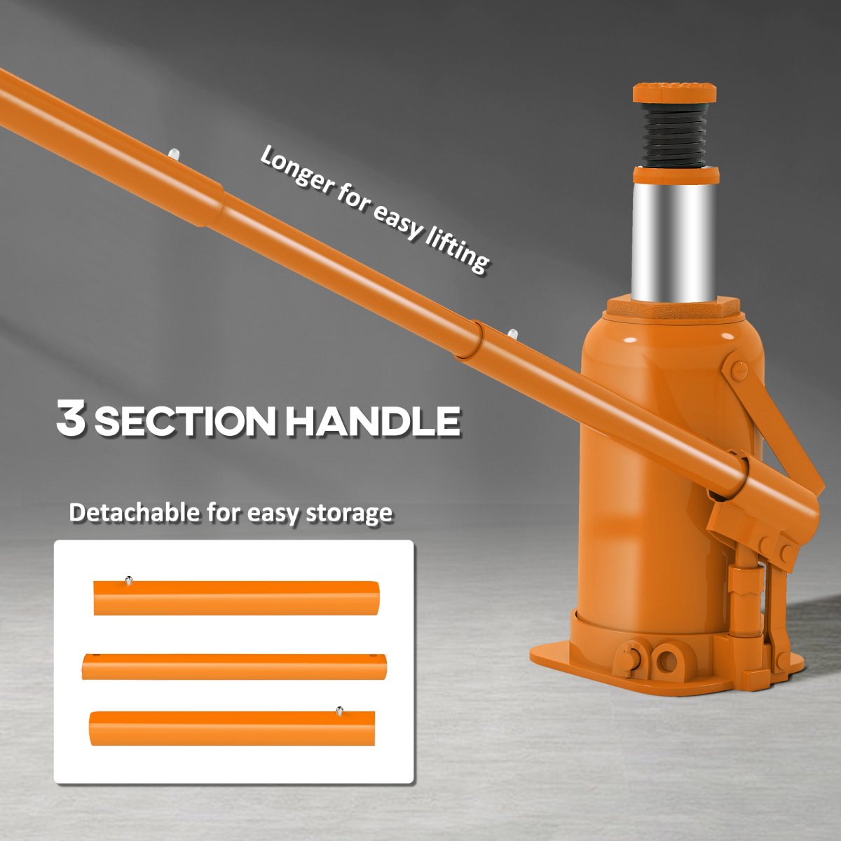 PowerLift 12T Hydraulic Bottle Jack – Heavy-Duty Car Lifter, 19-37 cm Range