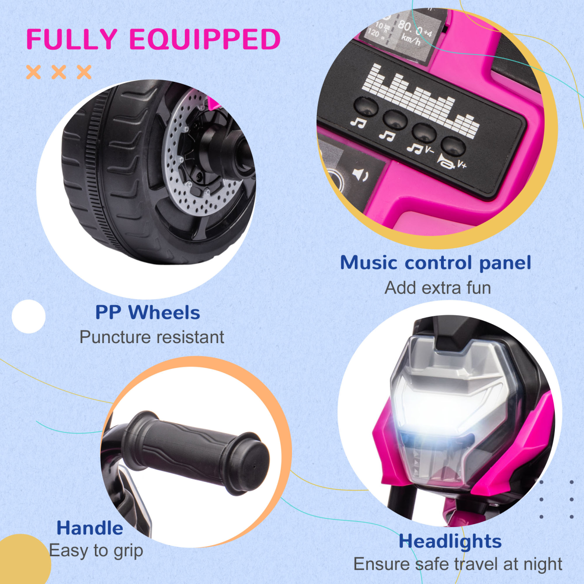 AIYAPLAY 3-in-1 Baby Trike: Tricycle, Sliding Car & Balance Bike - Pink