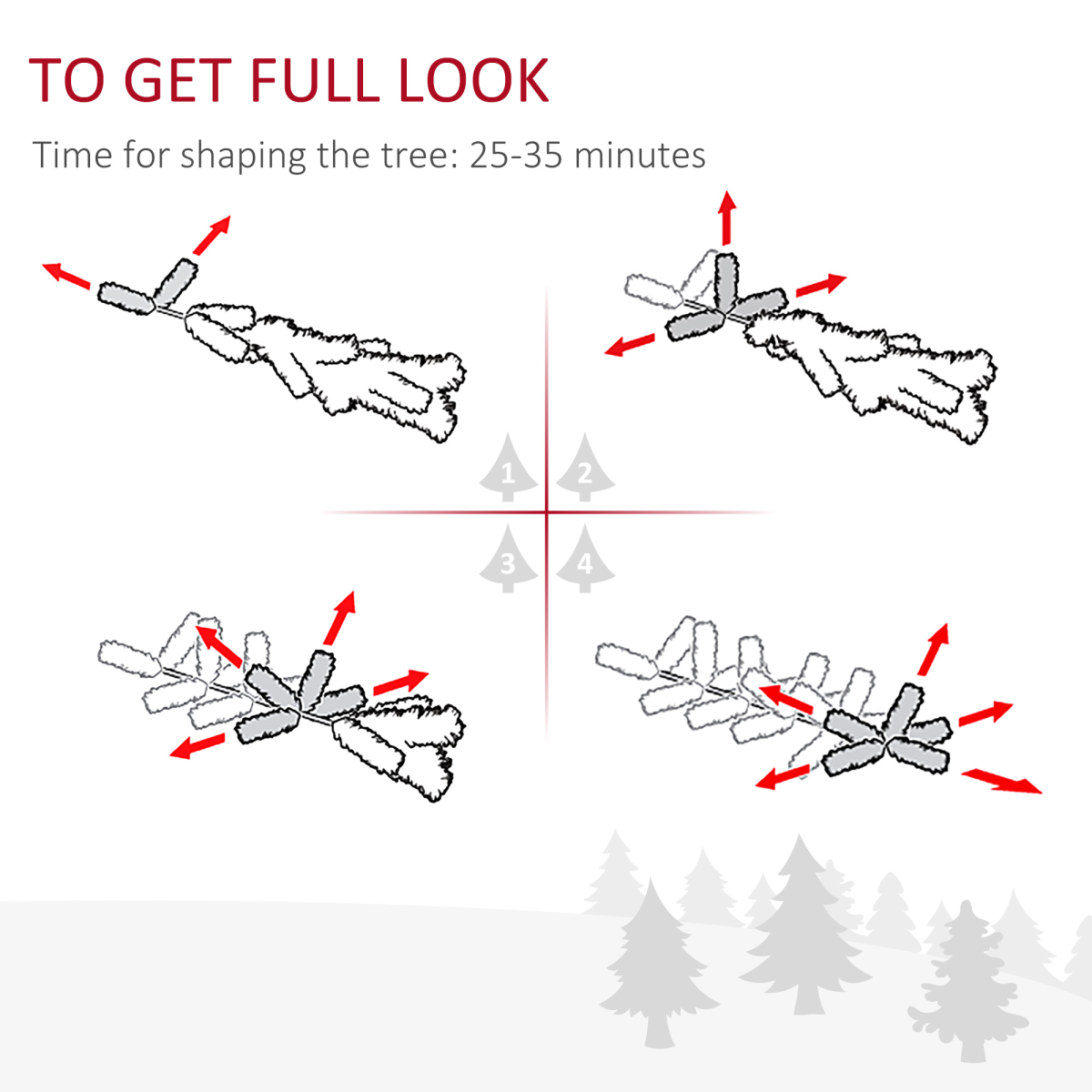 7ft Prelit Pencil Christmas Tree with Warm White LEDs, Green & Red Berry