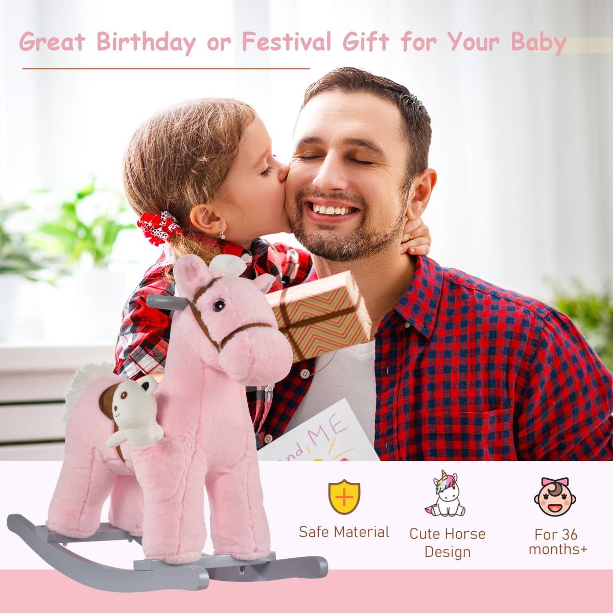 Little Riders Rocking Horse - Bright, Safe & Timeless