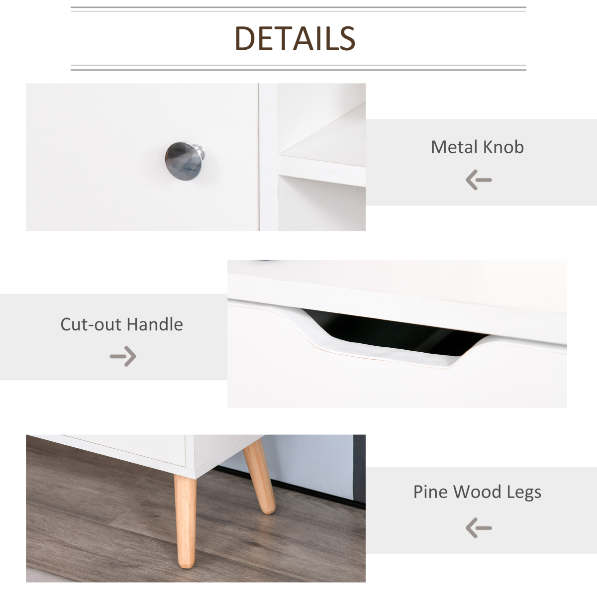 Scandinavian Modern TV Stand - Sleek Storage Console for a Chic Living Room