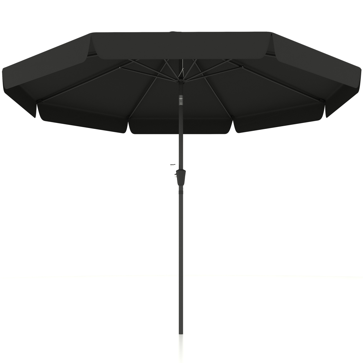 Versatile Wall-Mounted Umbrella: Tilt, Crank, & UV-Resistant Comfort