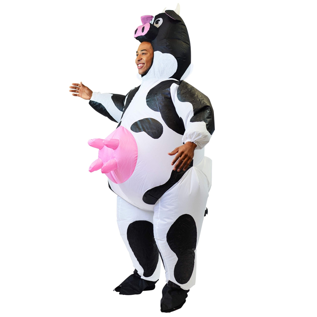 Inflatable Cow Costume: Life-Size Cartoon Outfit for Halloween & Parties