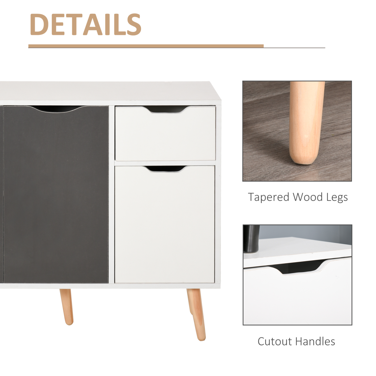 Stylish Multi-Storage Sideboard Cabinet for Home & Office – Space Saver Delight!