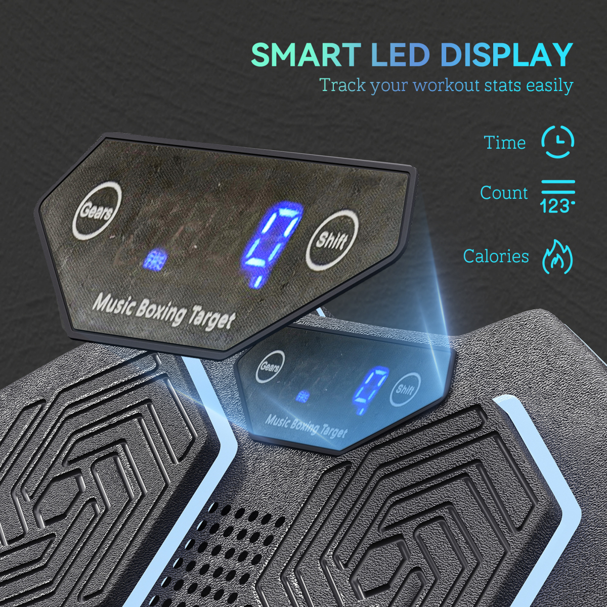 SPORTNOW Smart Boxing Machine: Bluetooth, LED Lights & 9 Speed Levels
