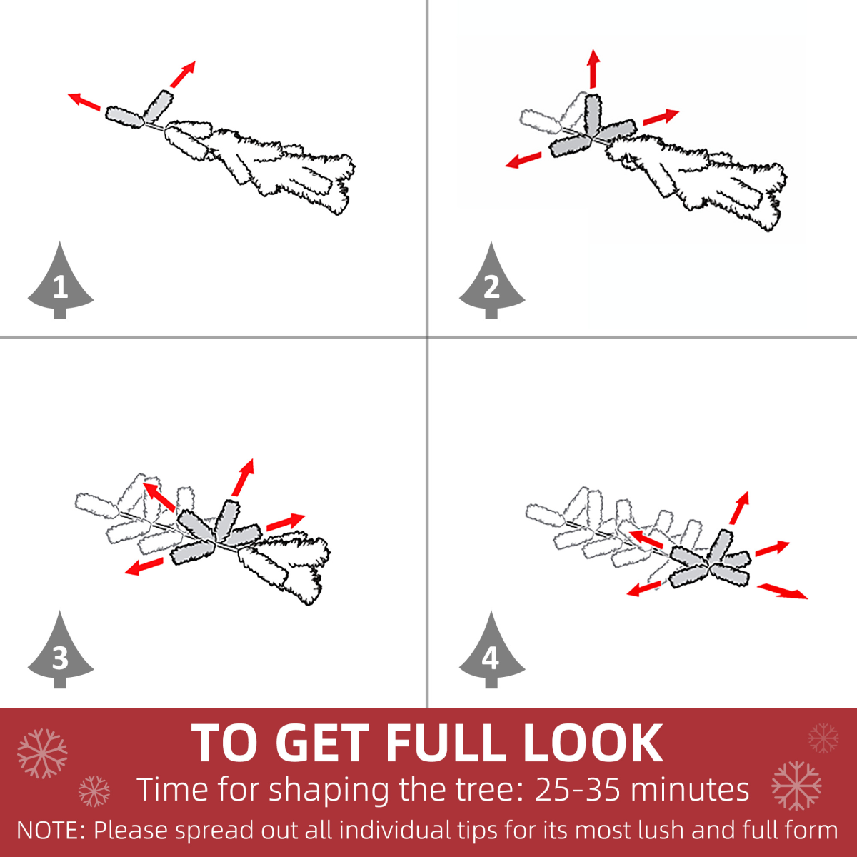 6ft Warm White LED Christmas Tree with 8 Patterns, Green, Controller