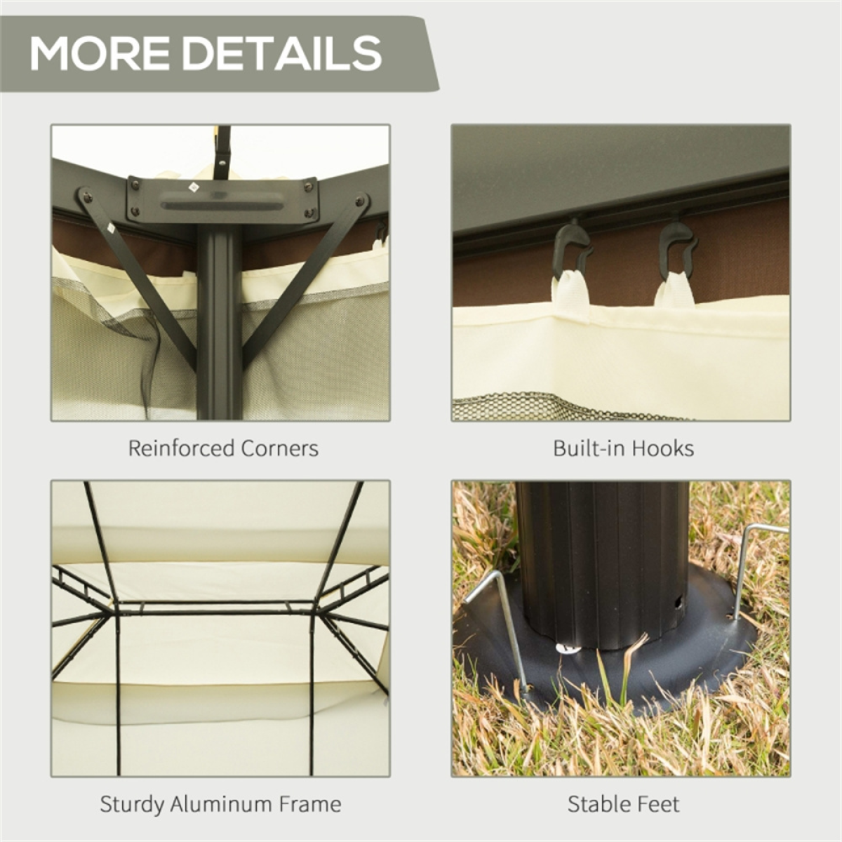 Cozy Oasis Portable Gazebo - Outdoor Shelter with Privacy & Airflow Features