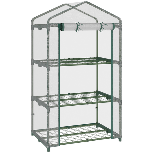 Compact 3-Tier Mini Greenhouse for Urban Gardening & Plant Care