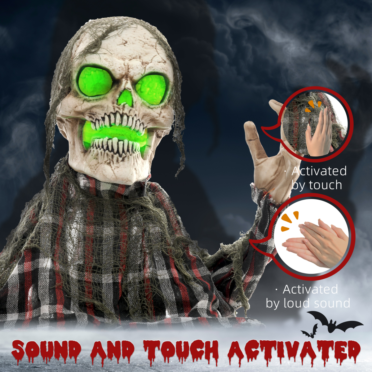 Groundbreaker Skeleton Animatronic - Indoor/Outdoor Halloween Prop