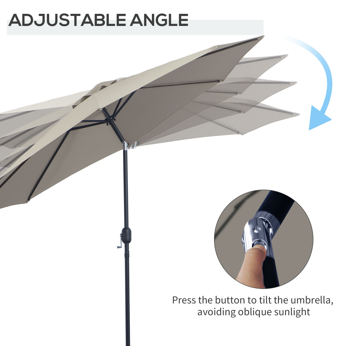 Versatile Wall-Mounted Patio Umbrella - Shelter and Style for Any Space