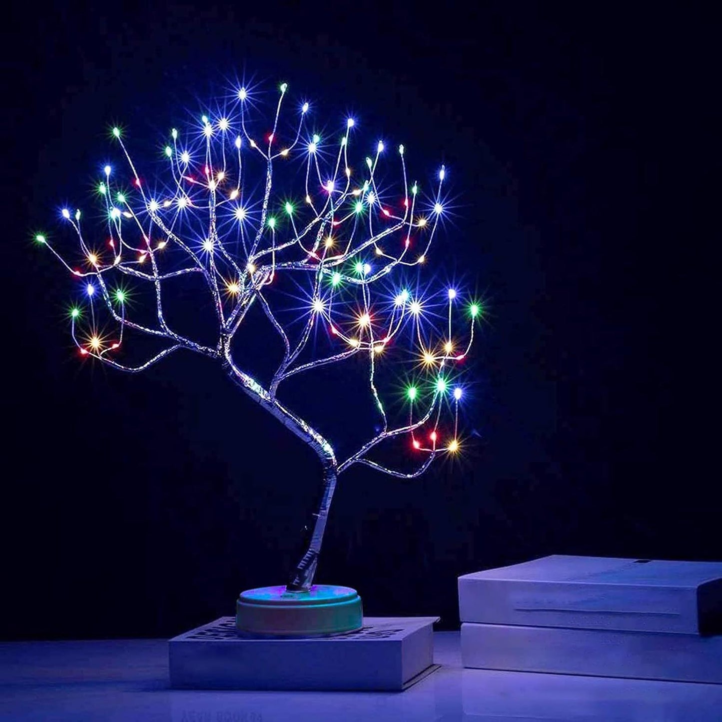 50cm Twig Lamp With 108 LEDs - Warm White Cool White Multicolour Birch USB/Battery Operated Tabletop Bonsai Wire Tree