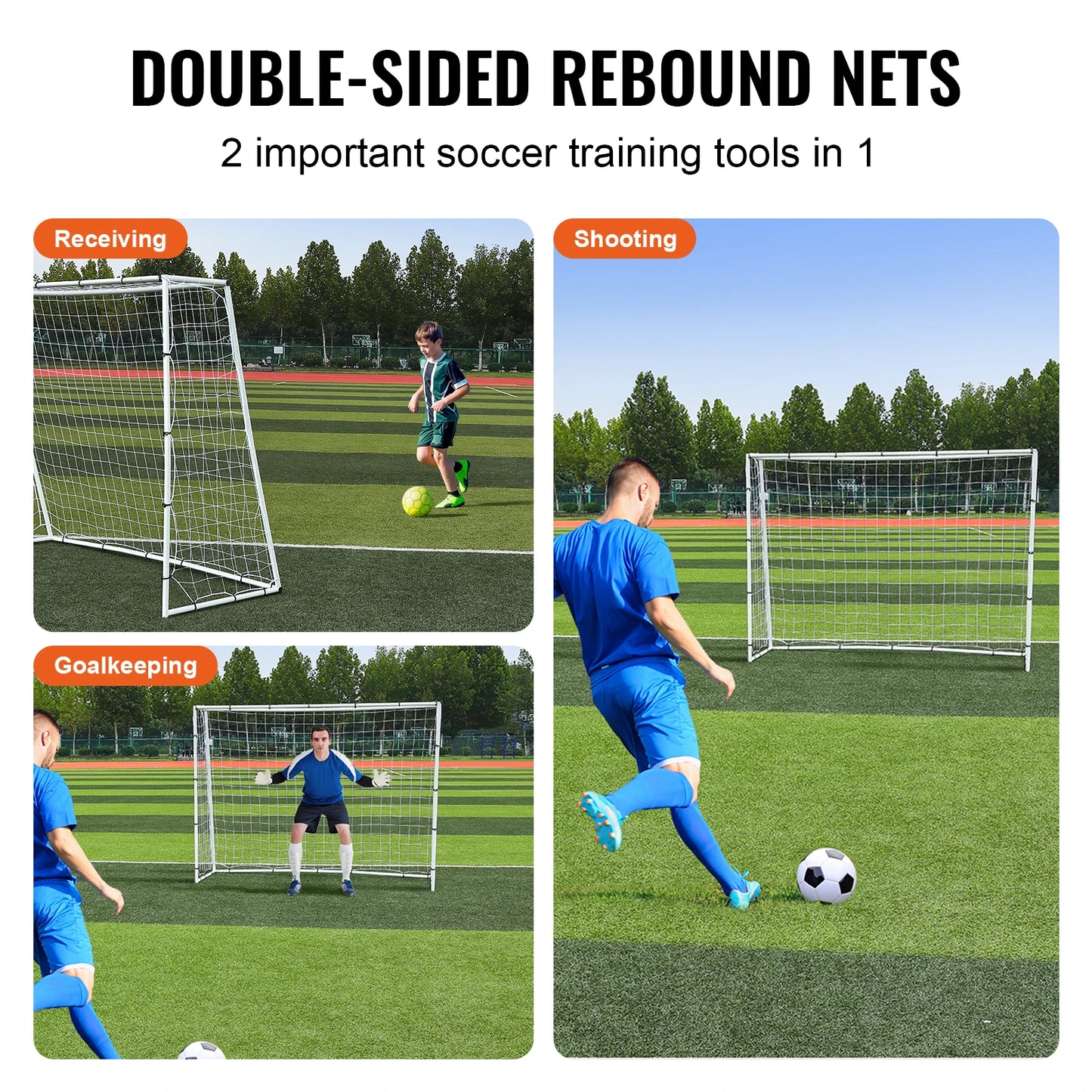 Ultimate Iron Soccer Rebound Trainer - Enhance Your Skills with the Professional Football Rebounder Wall for Solo Training and Passing Practice
