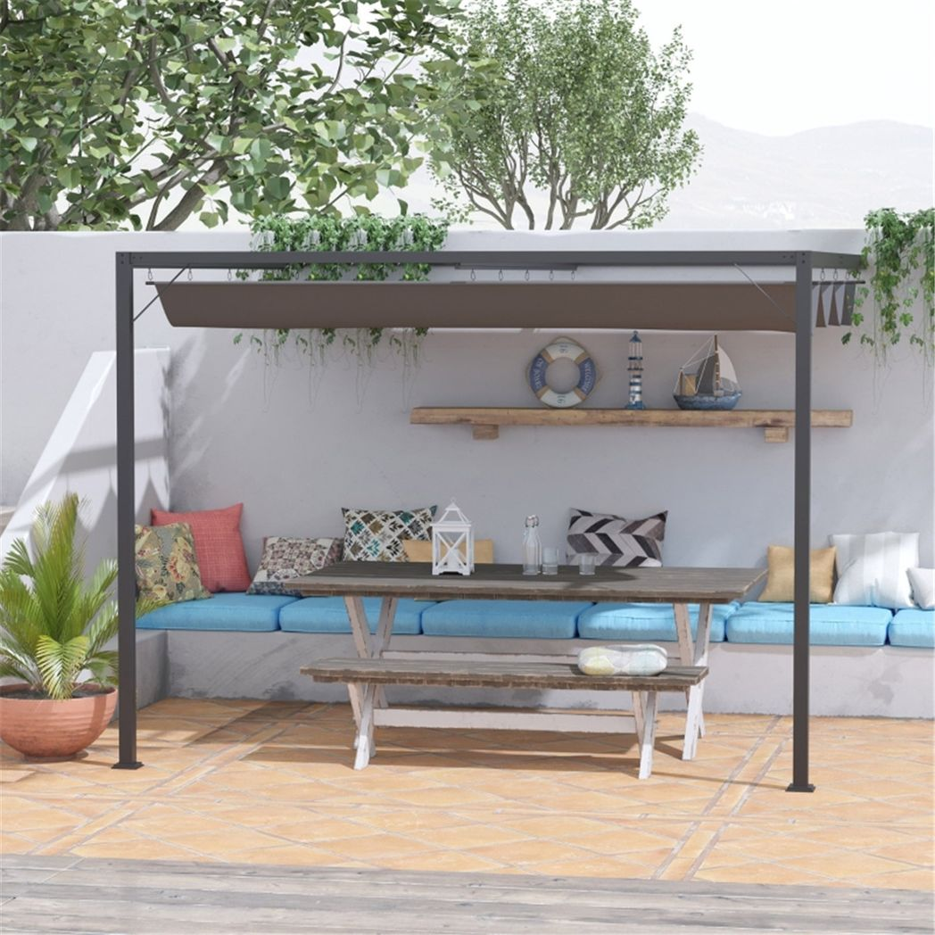 Versatile Pergola with Retractable Canopy - Expand Your Outdoor Oasis