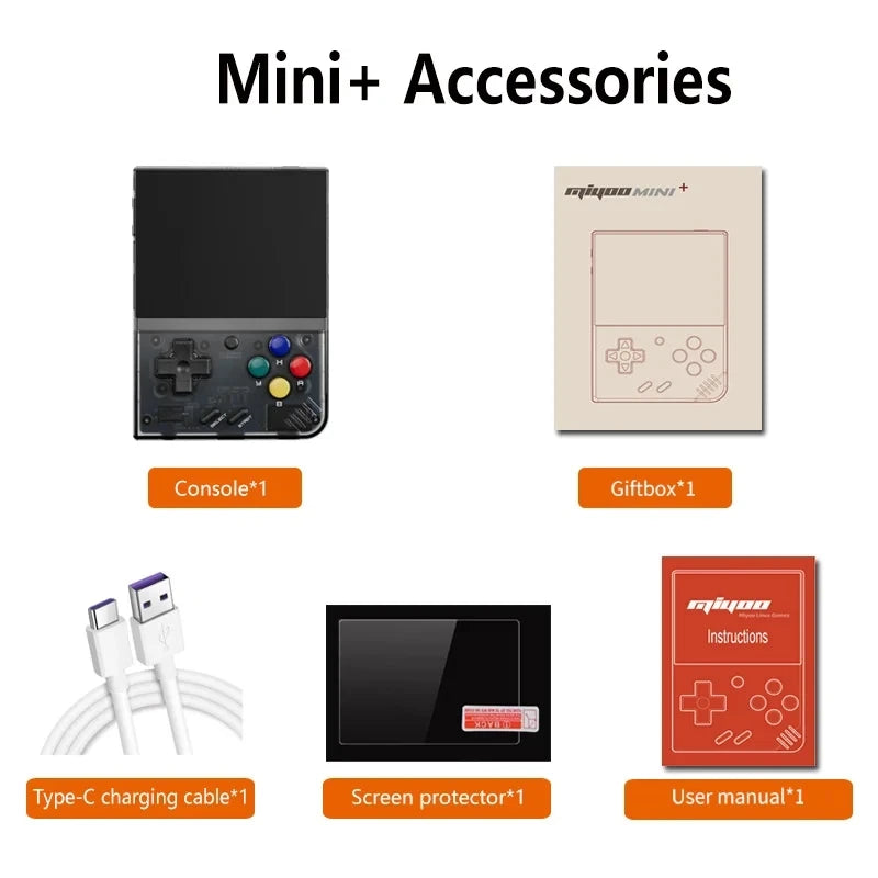 Mini Plus Retro Handheld Game Console V2 - 3.5-Inch IPS Screen, Classic Gaming on the Go!