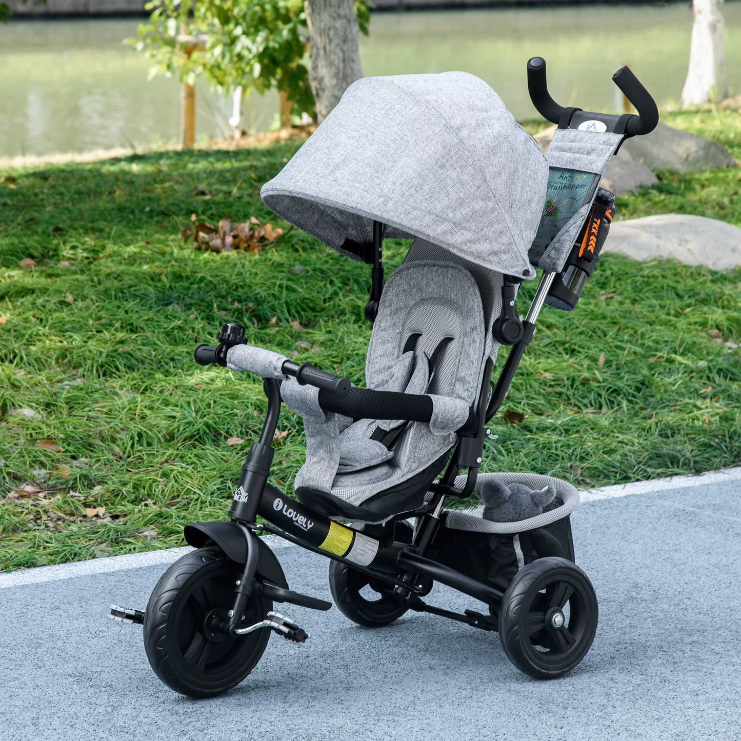 6 in 1 Kids Trike, Stroller with Parent Handle