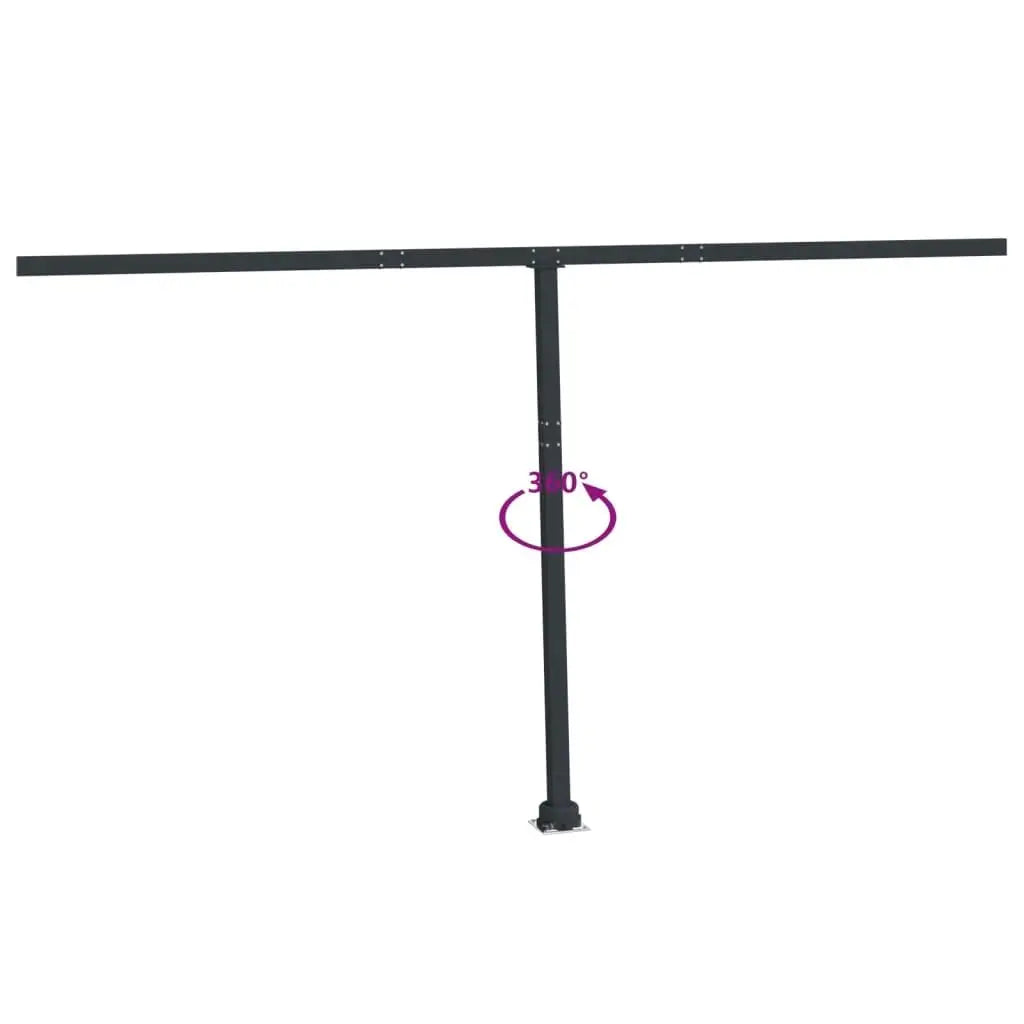 450X245 Cm Iron Awning Set in Anthracite - Durable & Stylish Outdoor Solution