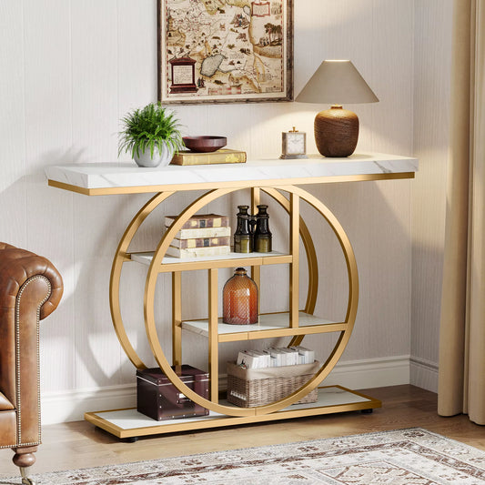 Console Table 4-Tier Entryway Table 42inch