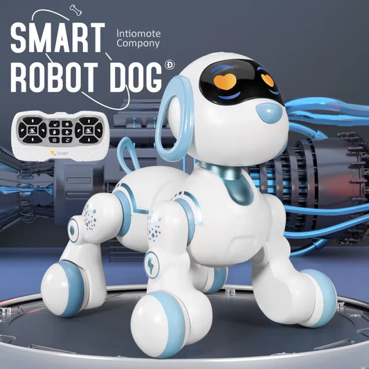Interactive Funny RC Robot Dog - Voice Command & Touch-Sense Stunt Toy for Kids!
