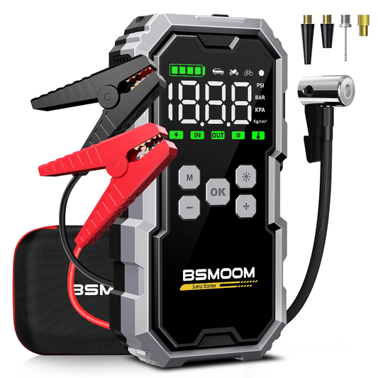 7000A 12V Auto Jumper Box Car with Air Compressor and Wireless Tire Inflator