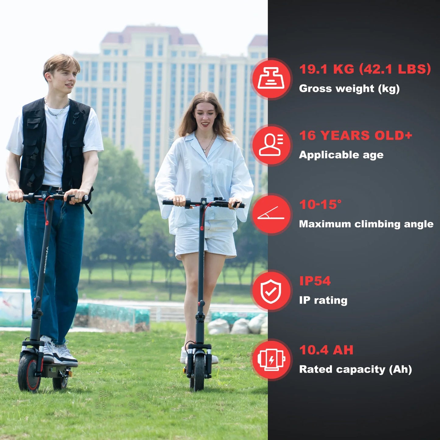 Pro Electric Scooter for Adults, 10" Foldable Scooter, App Control, 500W Motor, 410WH Battery, Max Speed 25