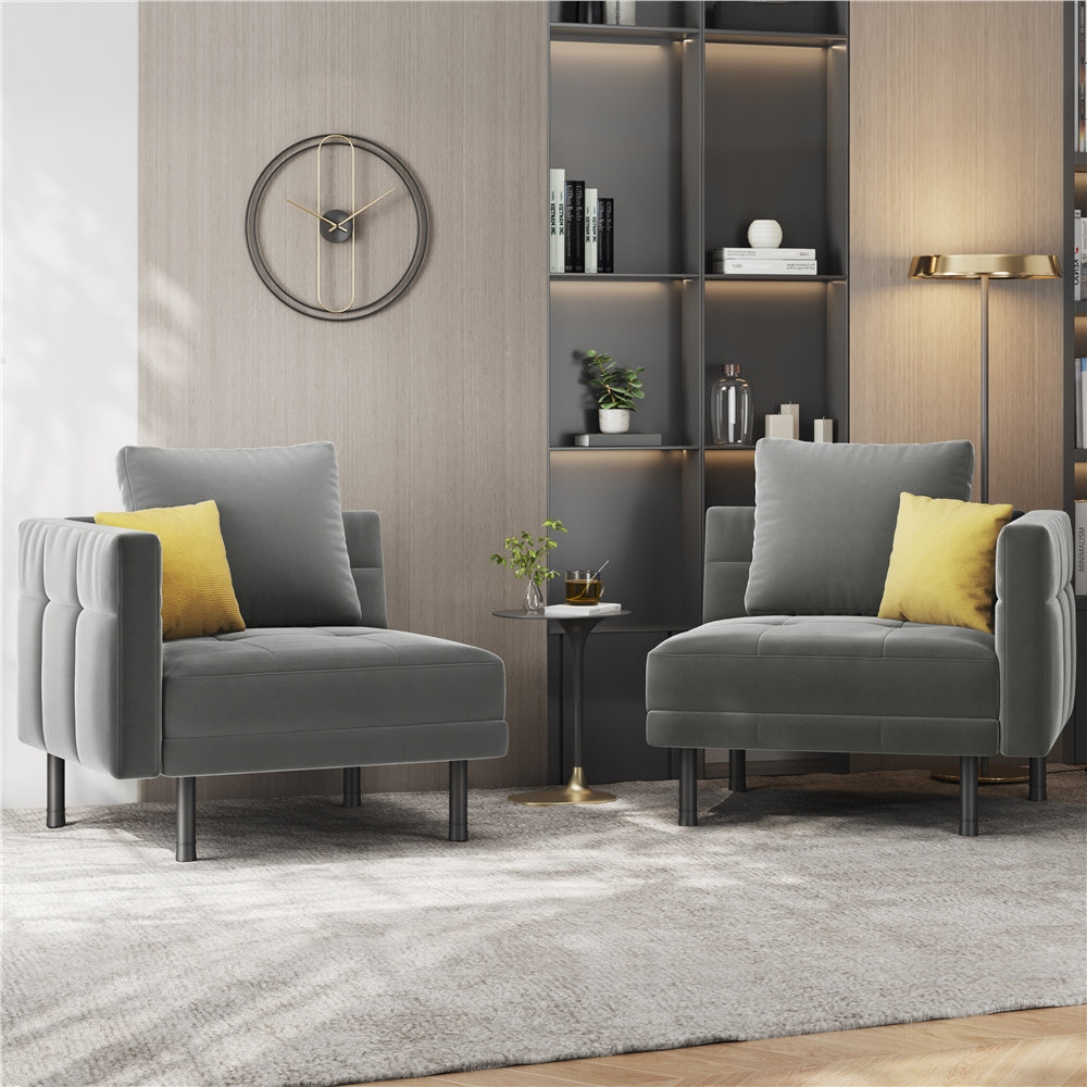 Velvet Sofa 2-Seater Convertible Sofa Bed, Fabric Upholstered Futon Couch Sleeper with 4 Pillows, Angle-Adjustable Armrests & Backrest