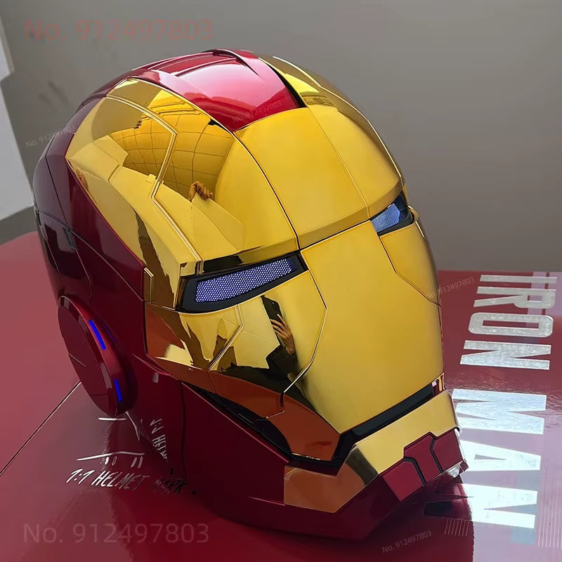 iron man electronic helmet uk Iron Man Helmet Cosplay Voice Control Eyes with LED Light Model Perfec– 1shopstop