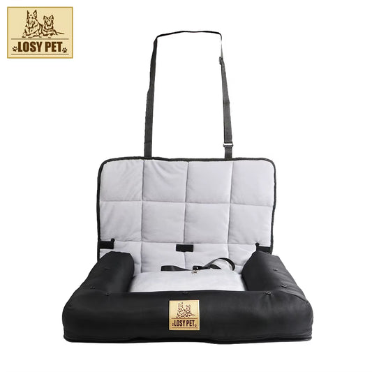 Ultimate Pet Safety Car Seat Carrier - Travel Booster Bed for Dogs and Cats