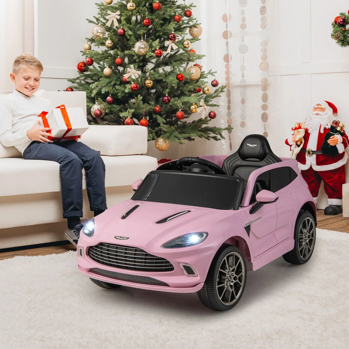 12V Kids Ride on Vehicle Aston Martin Licensed with Horn and Taillights