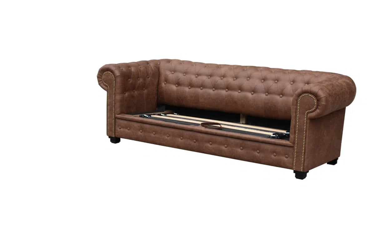 Haverly 3 Seater Chesterfield Fold Out Sofa Bed