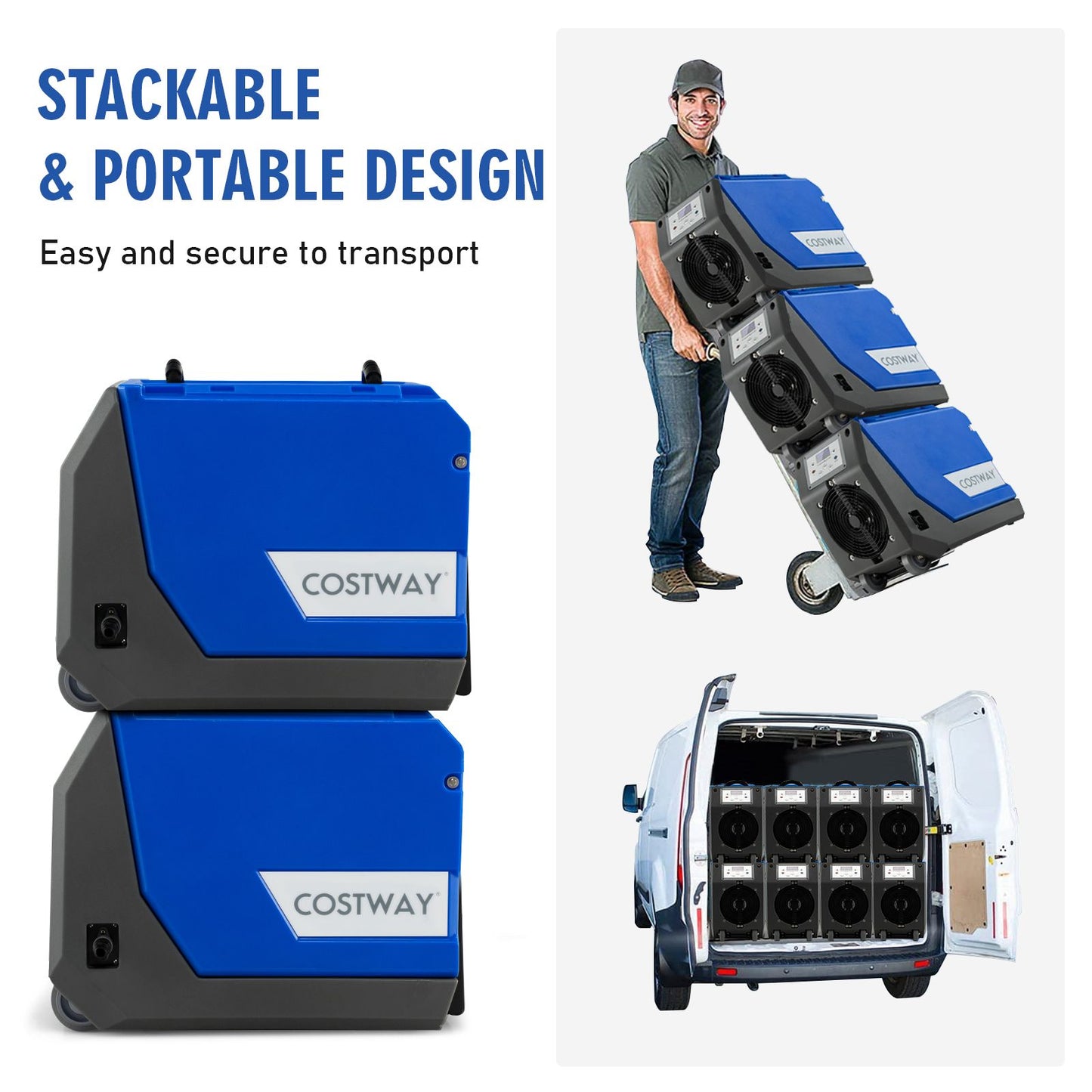 High-Efficiency 85L/Day Commercial Dehumidifier with Pump & 24-Hour Timer